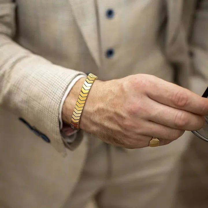 Stainless Steel Adjustable Bangles (Gold, Black, Silver)