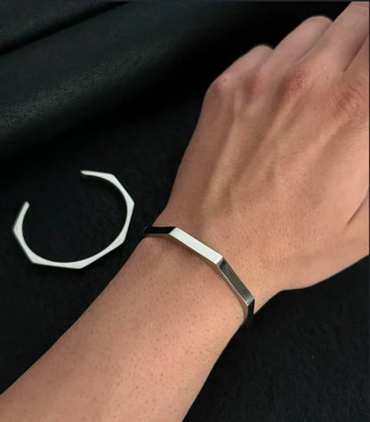 Titan Stainless Steel Hex Bracelet (Black, Gold Style & Sliver)