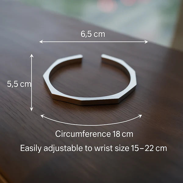 Titan Stainless Steel Hex Bracelet (Black, Gold Style & Sliver)