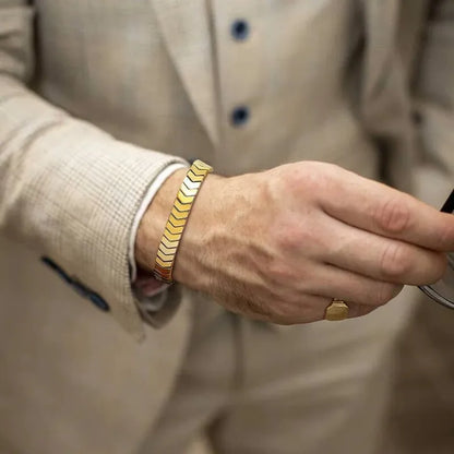 Stainless Steel Adjustable Bangles (Gold, Black, Silver)